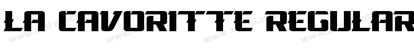 La Cavoritte Regular字体转换